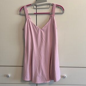 Elegant Pink Sleeveless Dress